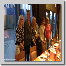 L to R. Mandy Hollingsworth, Margot Anderson, Chris (Vince's Partner) Pauline Wareham and Margaret (Chris Cooks's Partner)